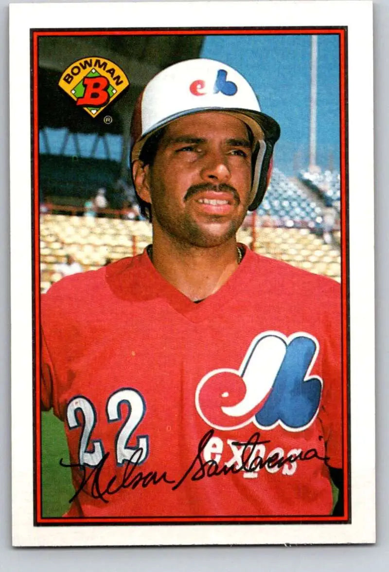 1989 Bowman #361 Nelson Santovenia NM-MT Montreal Expos Baseball Card - Baseball Card Single