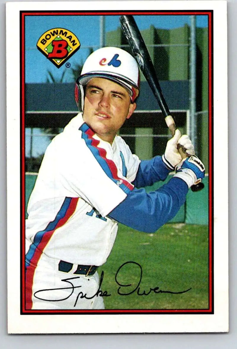 1989 Bowman #363 Spike Owen NM-MT Montreal Expos Baseball Card - Baseball Card Single