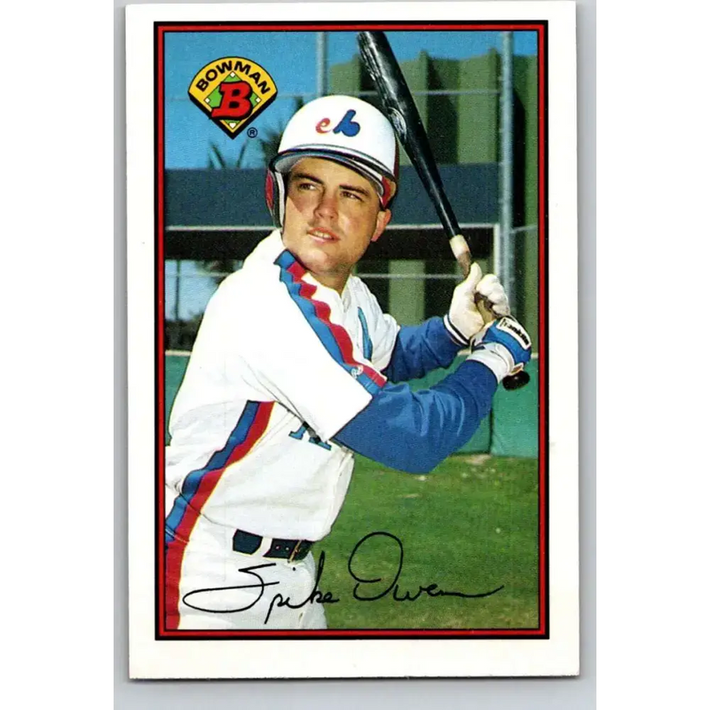 1989 Bowman #363 Spike Owen NM-MT Montreal Expos Baseball Card - Baseball Card Single