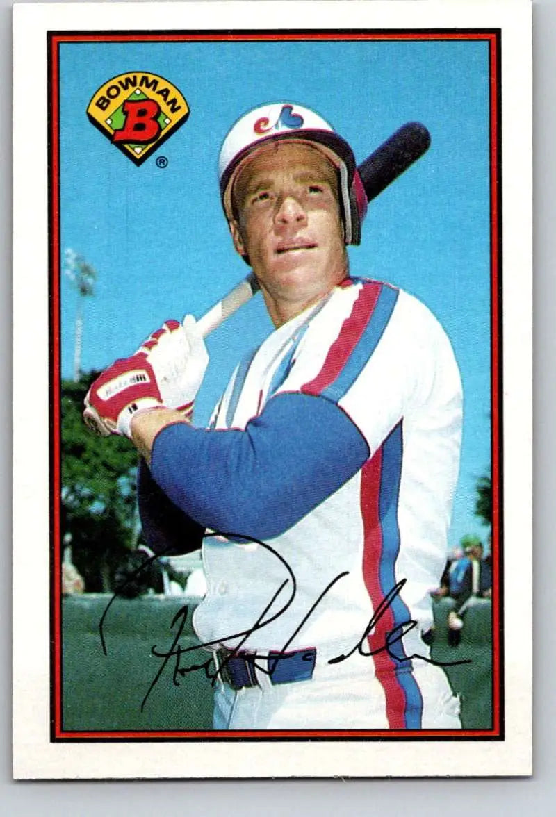 1989 Bowman #364 Rex Hudler NM-MT Montreal Expos Baseball Card - Baseball Card Single