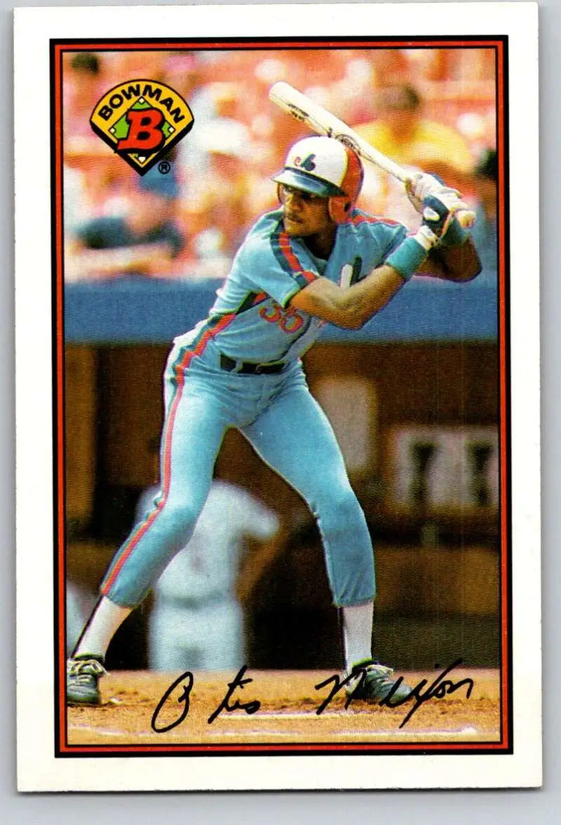 1989 Bowman #366 Otis Nixon NM-MT Montreal Expos Baseball Card - Baseball Card Single