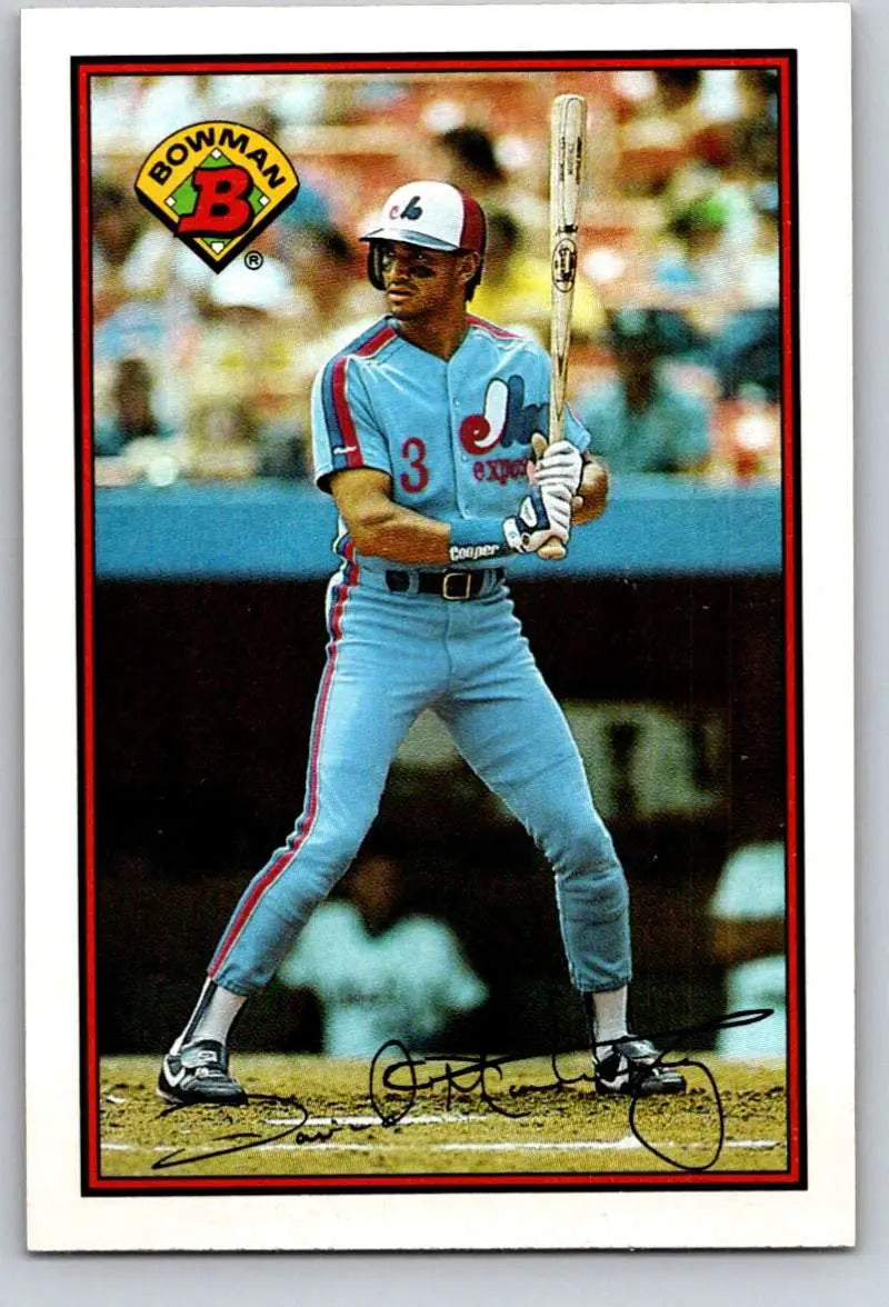 1989 Bowman #370 Dave Martinez NM-MT Montreal Expos Baseball Card - Baseball Card Single