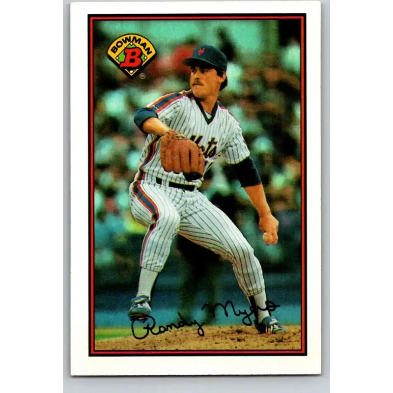1989 Bowman #374 Randy Myers NM-MT New York Mets Baseball Card - Baseball Card Single