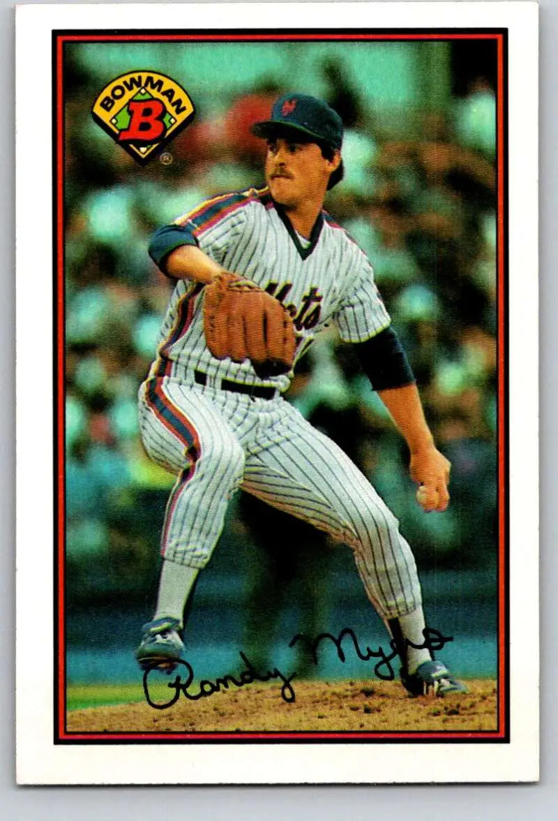 1989 Bowman #374 Randy Myers NM-MT New York Mets Baseball Card - Baseball Card Single