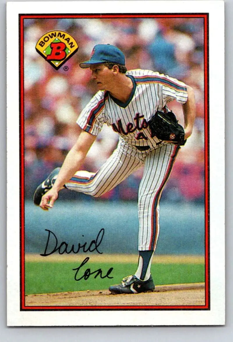 1989 Bowman #375 David Cone NM-MT New York Mets Baseball Card - Baseball Card Single