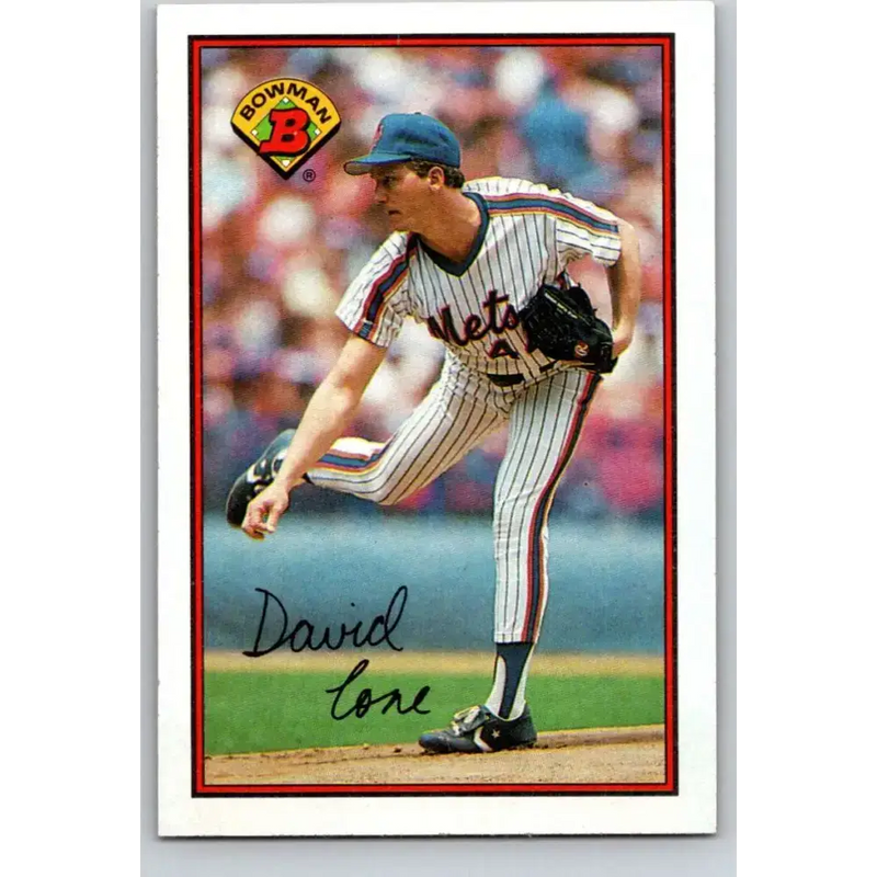 1989 Bowman #375 David Cone NM-MT New York Mets Baseball Card - Baseball Card Single
