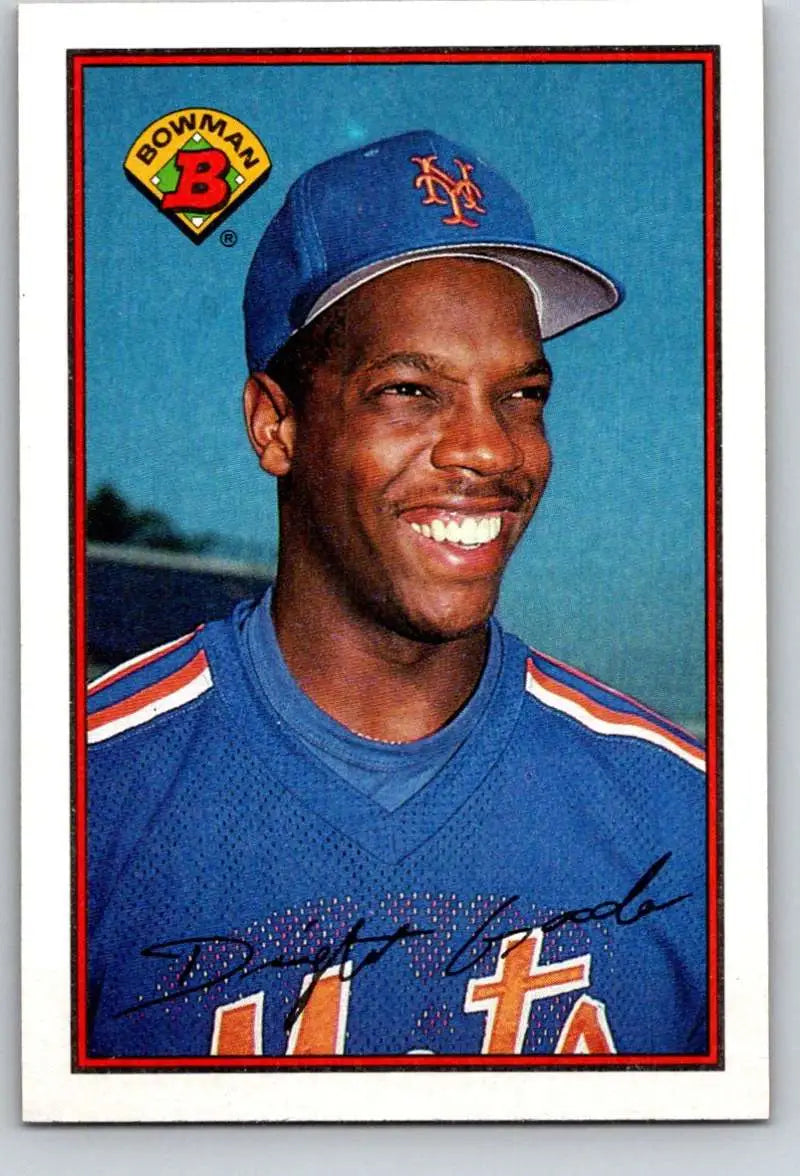 1989 Bowman #376 Dwight Gooden NM-MT New York Mets Baseball Card - Baseball Card Single