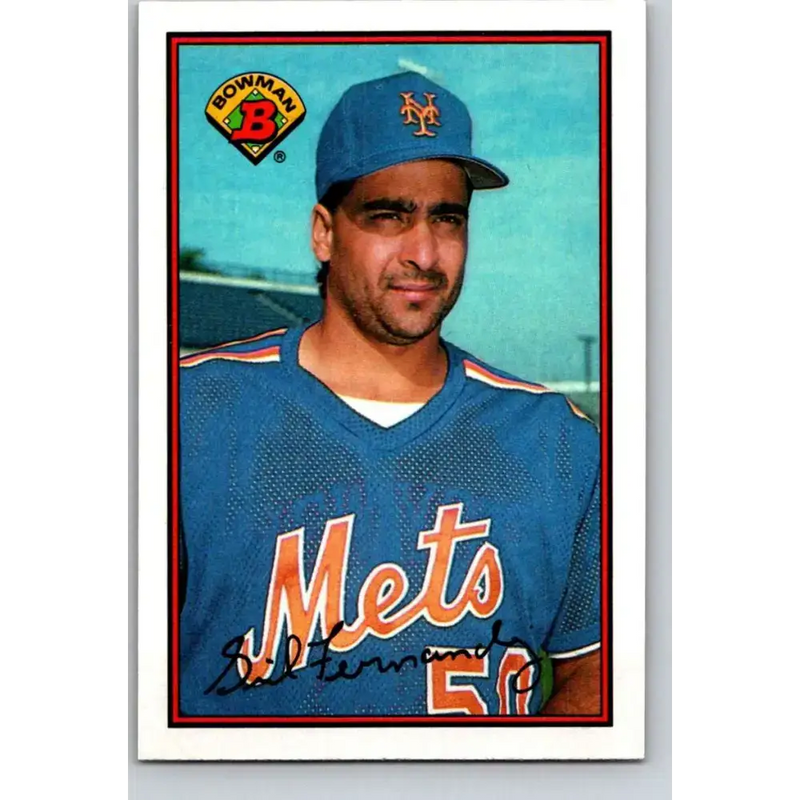 1989 Bowman #377 Sid Fernandez NM-MT New York Mets Baseball Card - Baseball Card Single