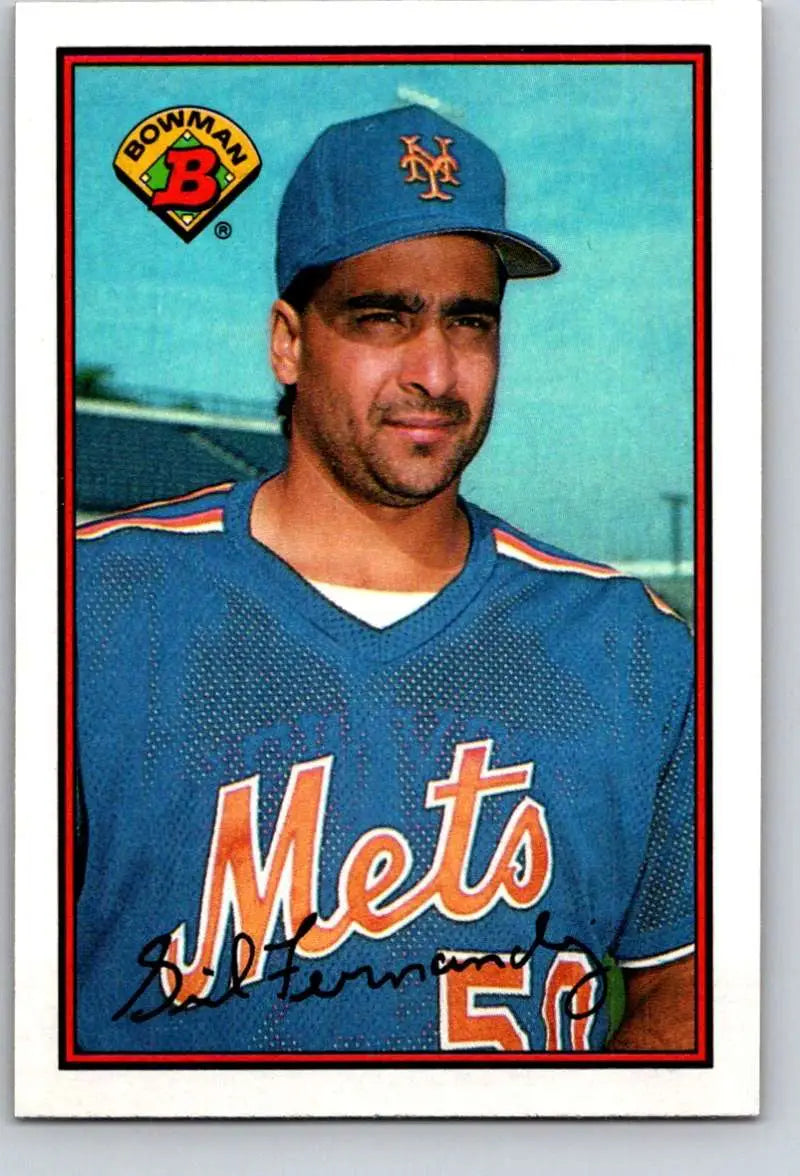 1989 Bowman #377 Sid Fernandez NM-MT New York Mets Baseball Card - Baseball Card Single