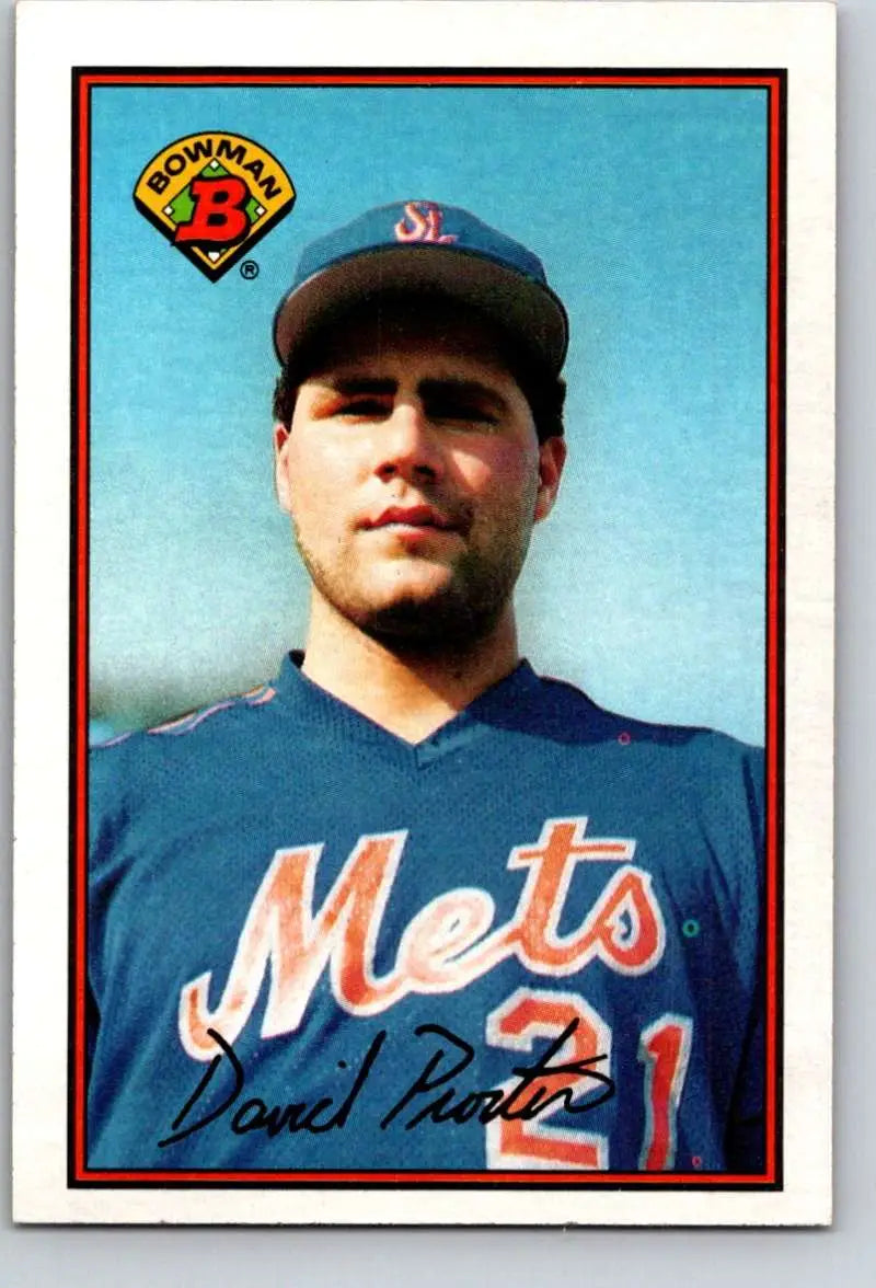 1989 Bowman #378 Dave Proctor NM-MT New York Mets Baseball Card - Baseball Card Single