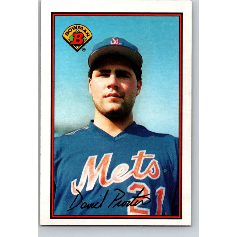 1989 Bowman #378 Dave Proctor NM-MT New York Mets Baseball Card - Baseball Card Single