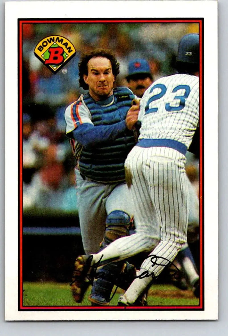 1989 Bowman #379 Gary Carter NM-MT New York Mets Baseball Card - Baseball Card Single