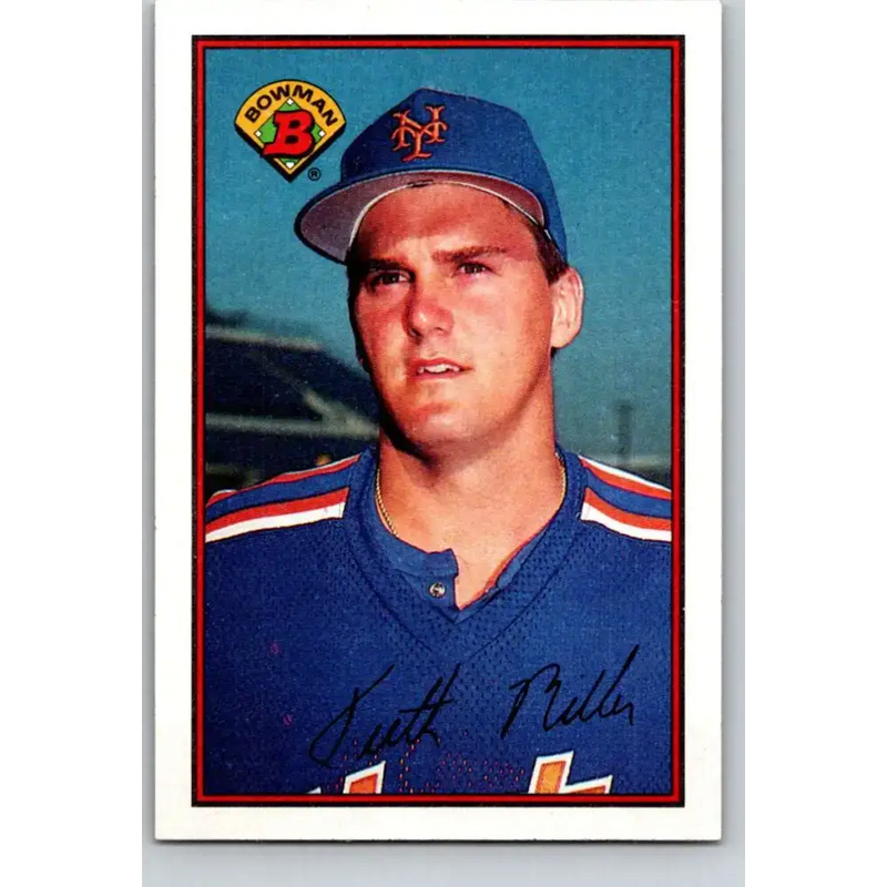 1989 Bowman #380 Keith Miller NM-MT New York Mets Baseball Card - Baseball Card Single