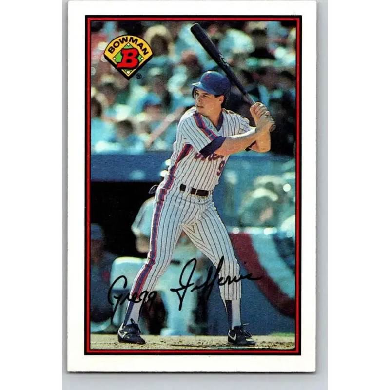 1989 Bowman #381 Gregg Jefferies NM-MT New York Mets Baseball Card - Baseball Card Single