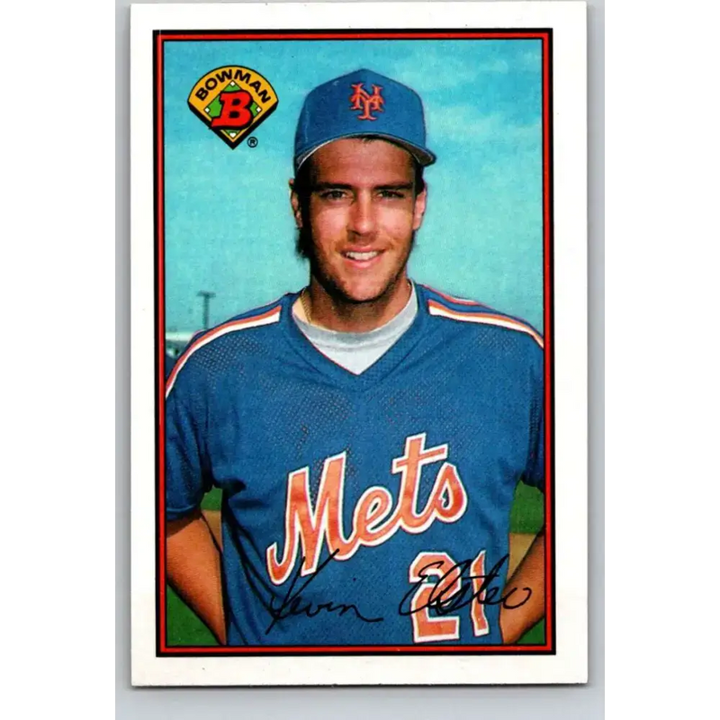 1989 Bowman #383 Kevin Elster NM-MT New York Mets Baseball Card - Baseball Card Single