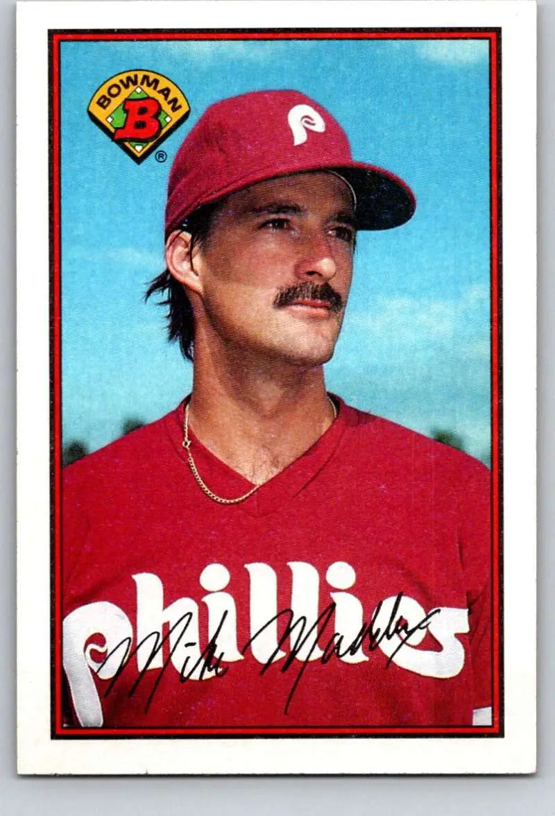 1989 Bowman #391 Mike Maddux NM-MT Philadelphia Phillies Baseball Card - Baseball Card Single