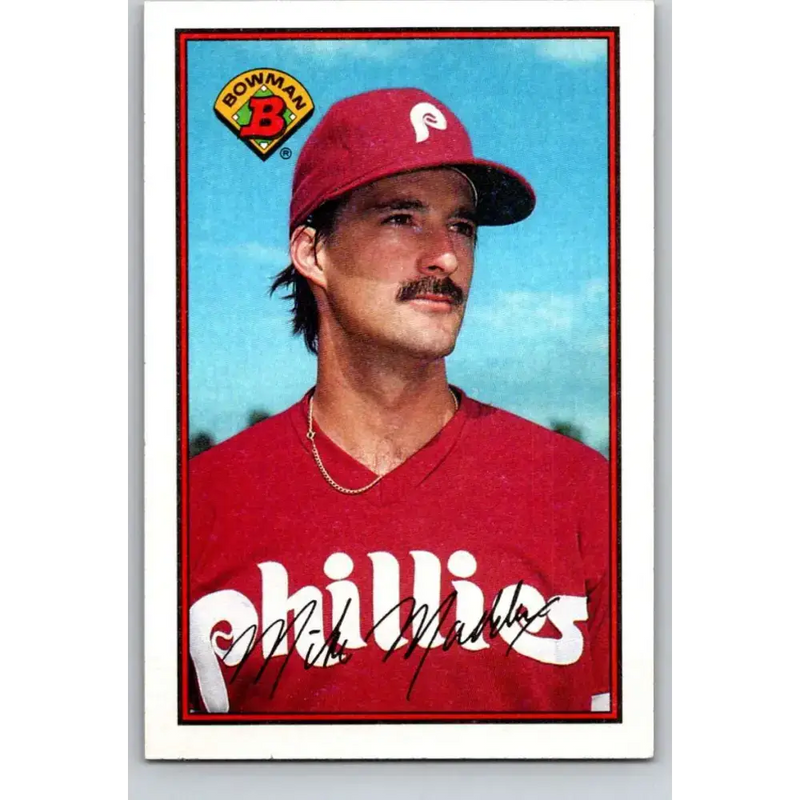 1989 Bowman #391 Mike Maddux NM-MT Philadelphia Phillies Baseball Card - Baseball Card Single
