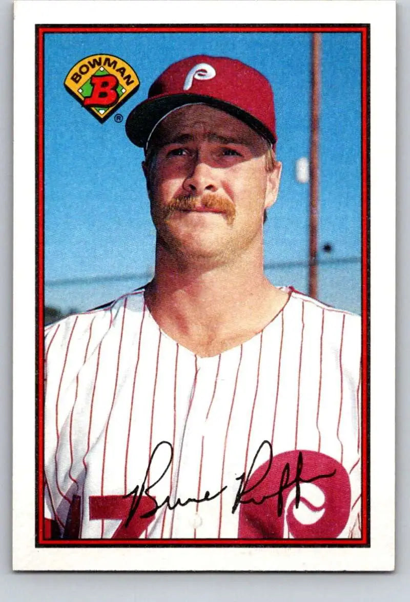 1989 Bowman #393 Bruce Ruffin NM-MT Philadelphia Phillies Baseball Card - Baseball Card Single