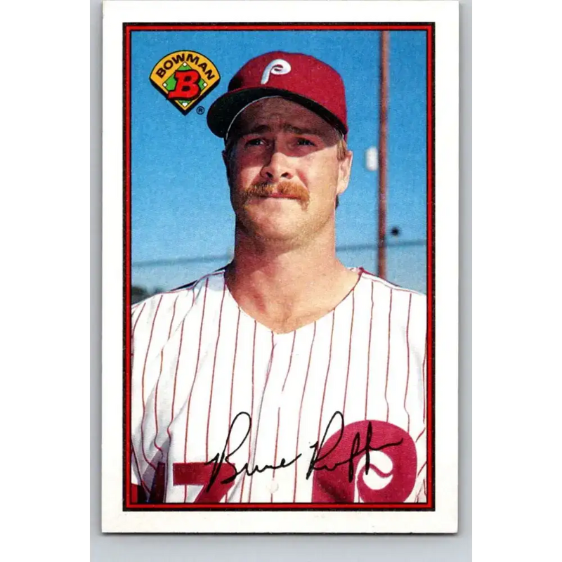 1989 Bowman #393 Bruce Ruffin NM-MT Philadelphia Phillies Baseball Card - Baseball Card Single