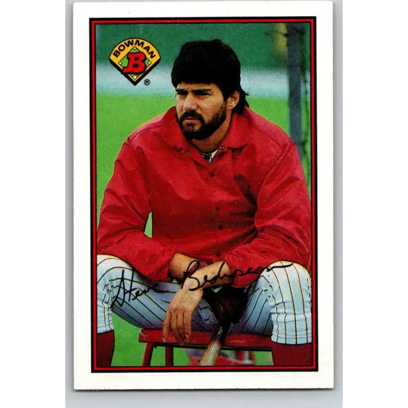 1989 Bowman #395 Steve Bedrosian NM-MT Philadelphia Phillies Baseball Card - Baseball Card Single