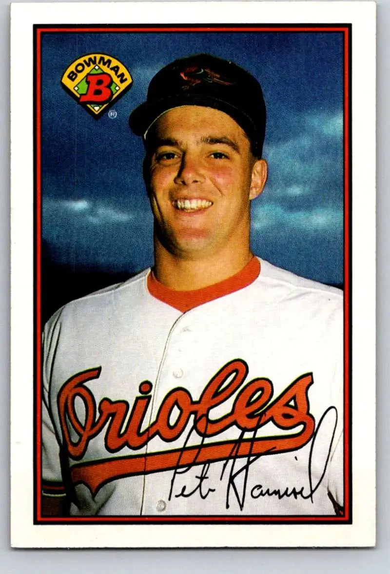1989 Bowman #4 Pete Harnisch NM-MT RC Rookie Baltimore Orioles Baseball Card - Baseball Card Single