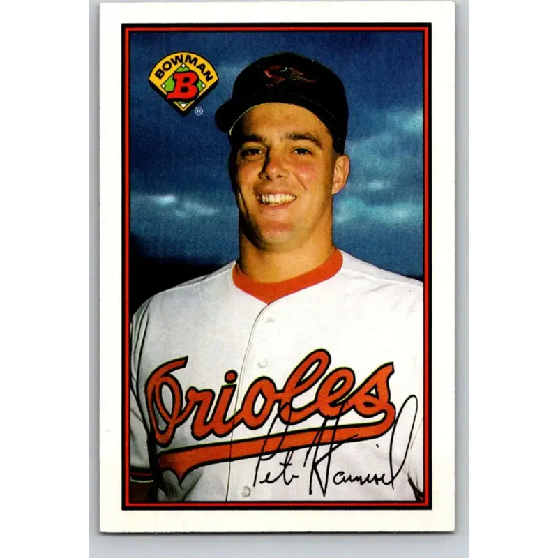 1989 Bowman #4 Pete Harnisch NM-MT RC Rookie Baltimore Orioles Baseball Card - Baseball Card Single