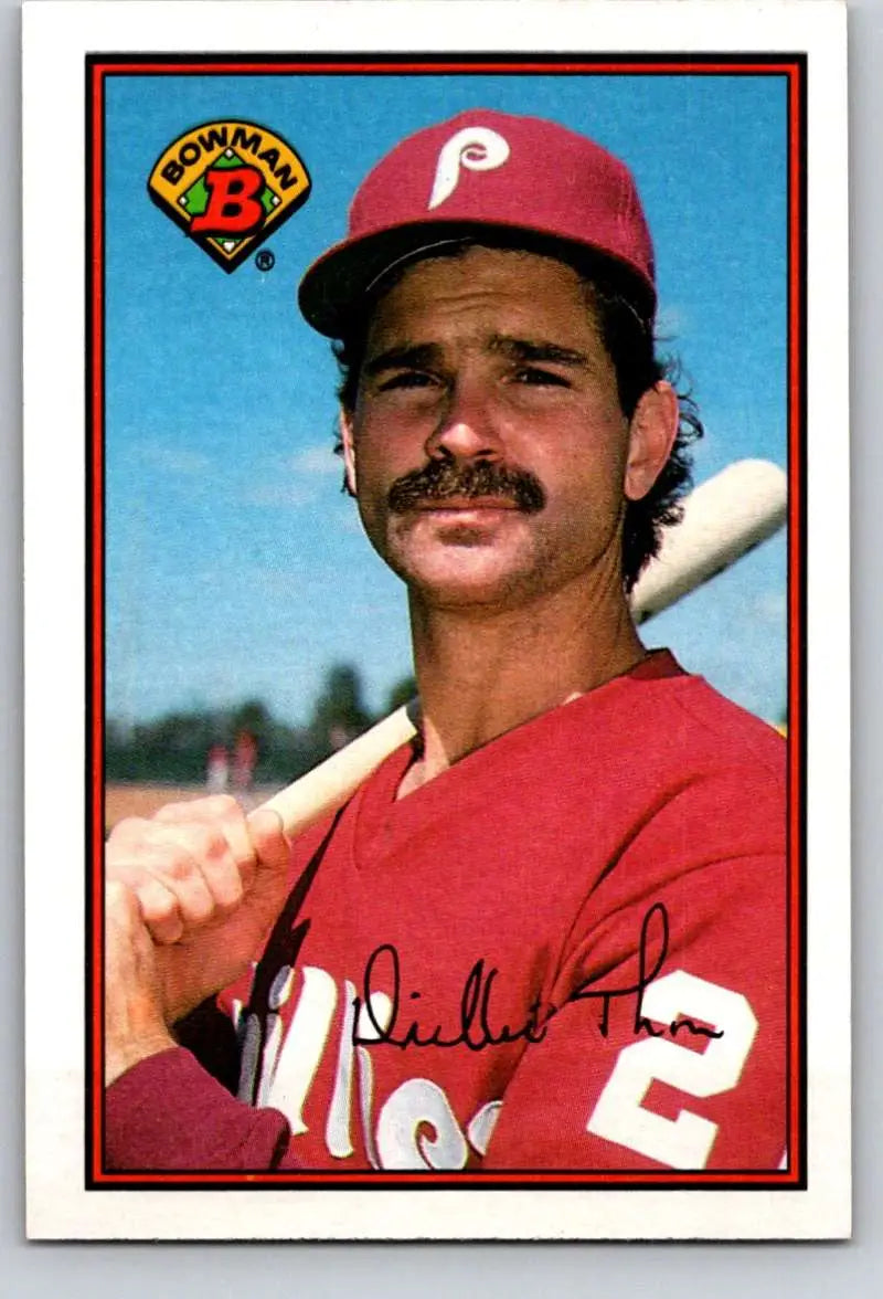 1989 Bowman #400 Dickie Thon NM-MT Philadelphia Phillies Baseball Card - Baseball Card Single