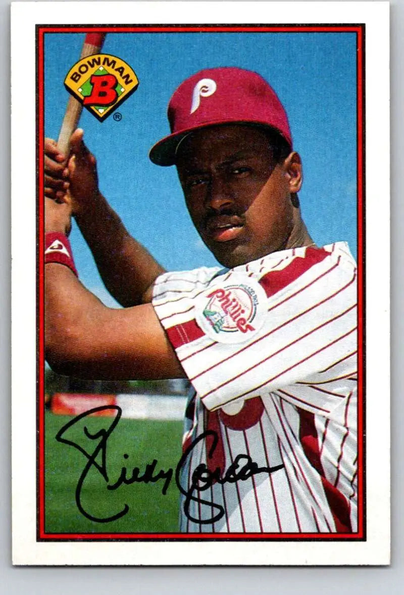 1989 Bowman #401 Ricky Jordan NM-MT RC Rookie Philadelphia Phillies Baseball Card - Baseball Card Single