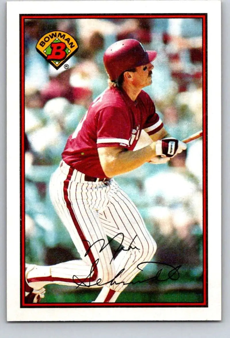 1989 Bowman #402 Mike Schmidt NM-MT Philadelphia Phillies Baseball Card - Baseball Card Single