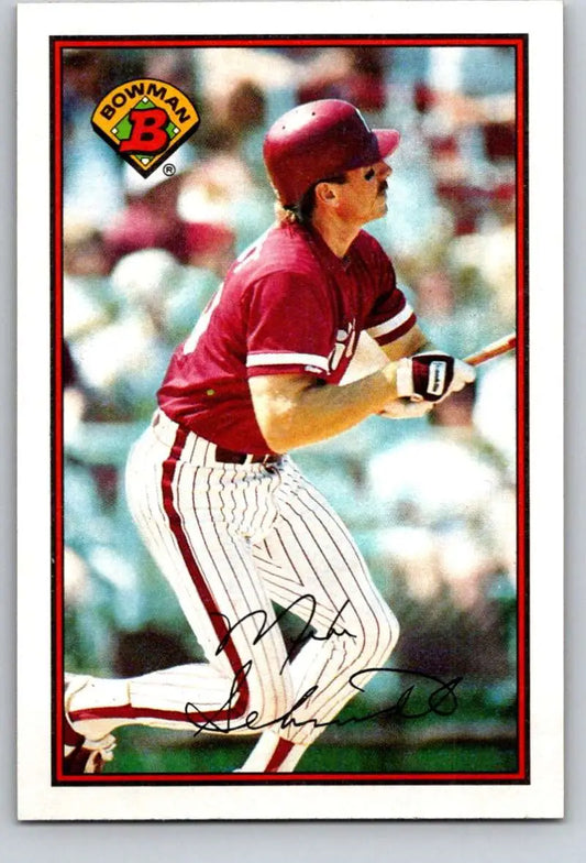 1989 Bowman #402 Mike Schmidt NM-MT Philadelphia Phillies Baseball Card - Baseball Card Single