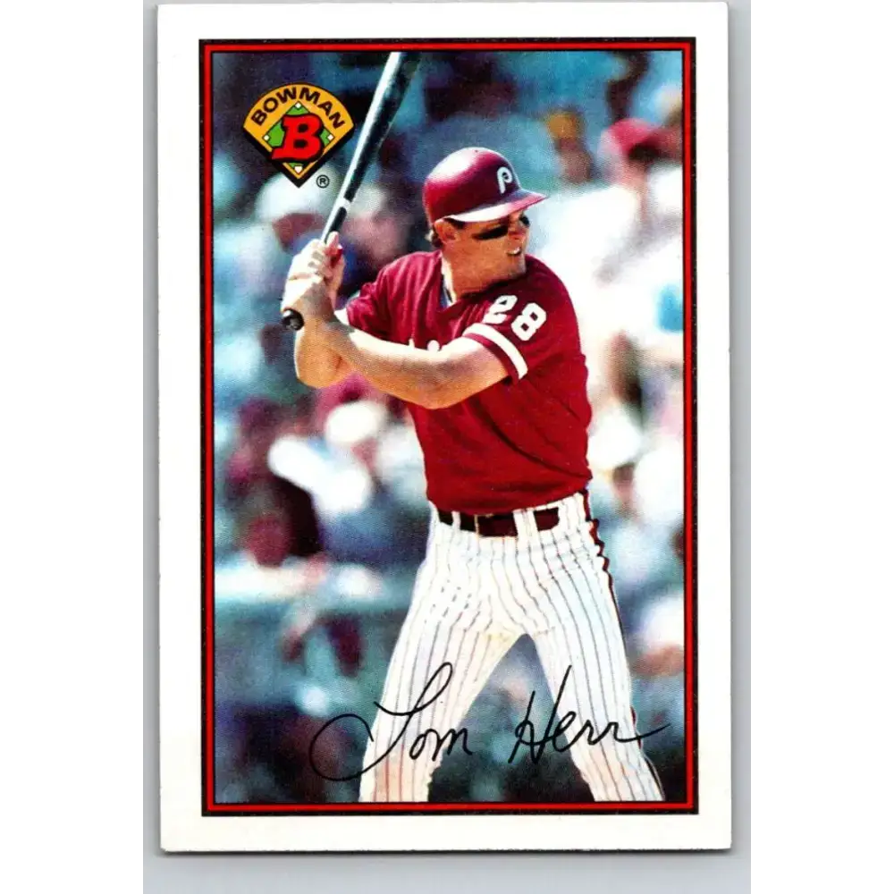 1989 Bowman #403 Tom Herr NM-MT Philadelphia Phillies Baseball Card
