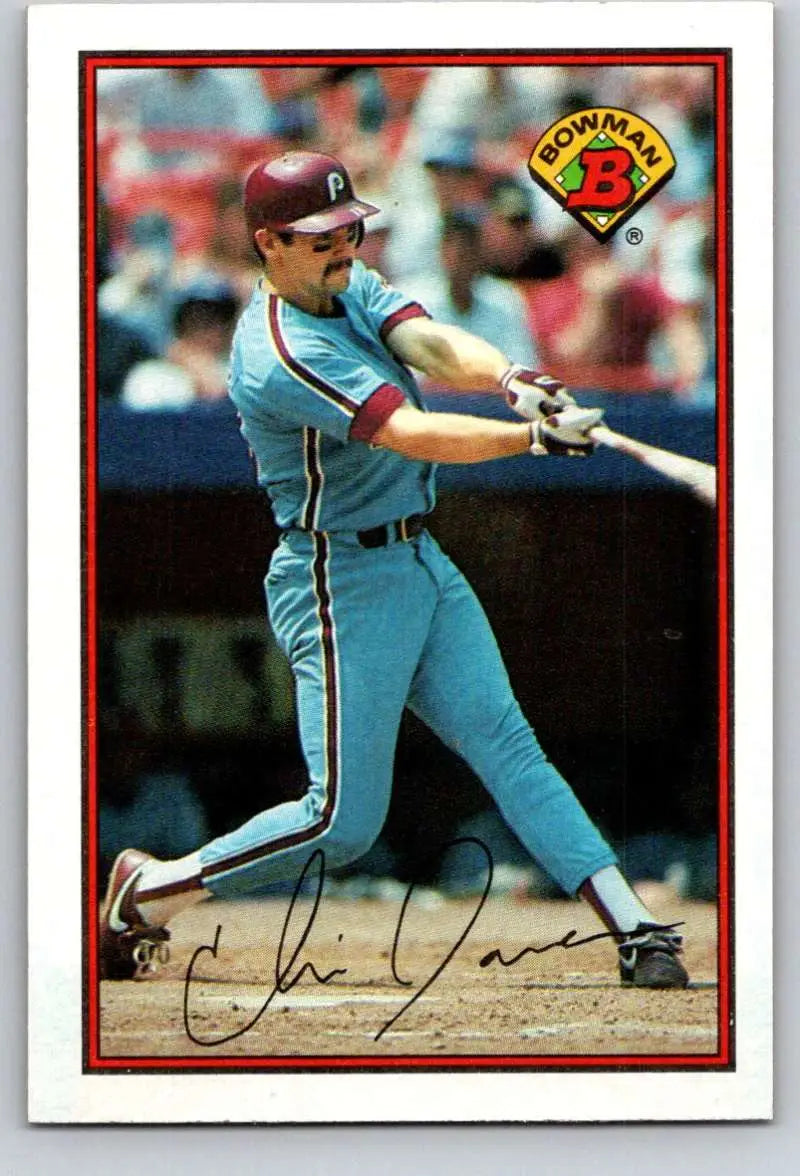 1989 Bowman #404 Chris James NM-MT Philadelphia Phillies Baseball Card - Baseball Card Single