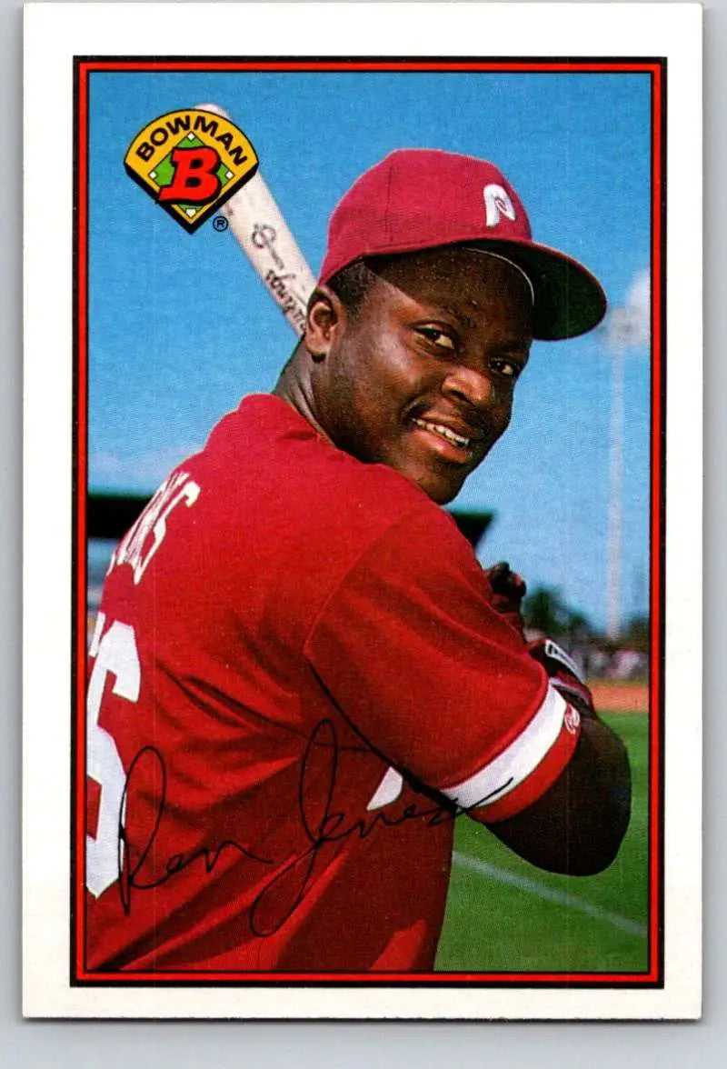 1989 Bowman #407 Ron Jones NM-MT RC Rookie Philadelphia Phillies Baseball Card - Baseball Card Single