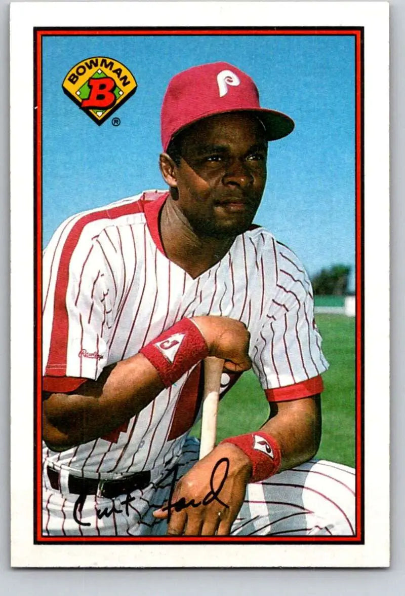 1989 Bowman #408 Curt Ford NM-MT Philadelphia Phillies Baseball Card - Baseball Card Single