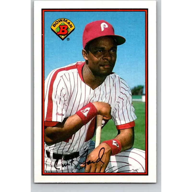 1989 Bowman #408 Curt Ford NM-MT Philadelphia Phillies Baseball Card - Baseball Card Single
