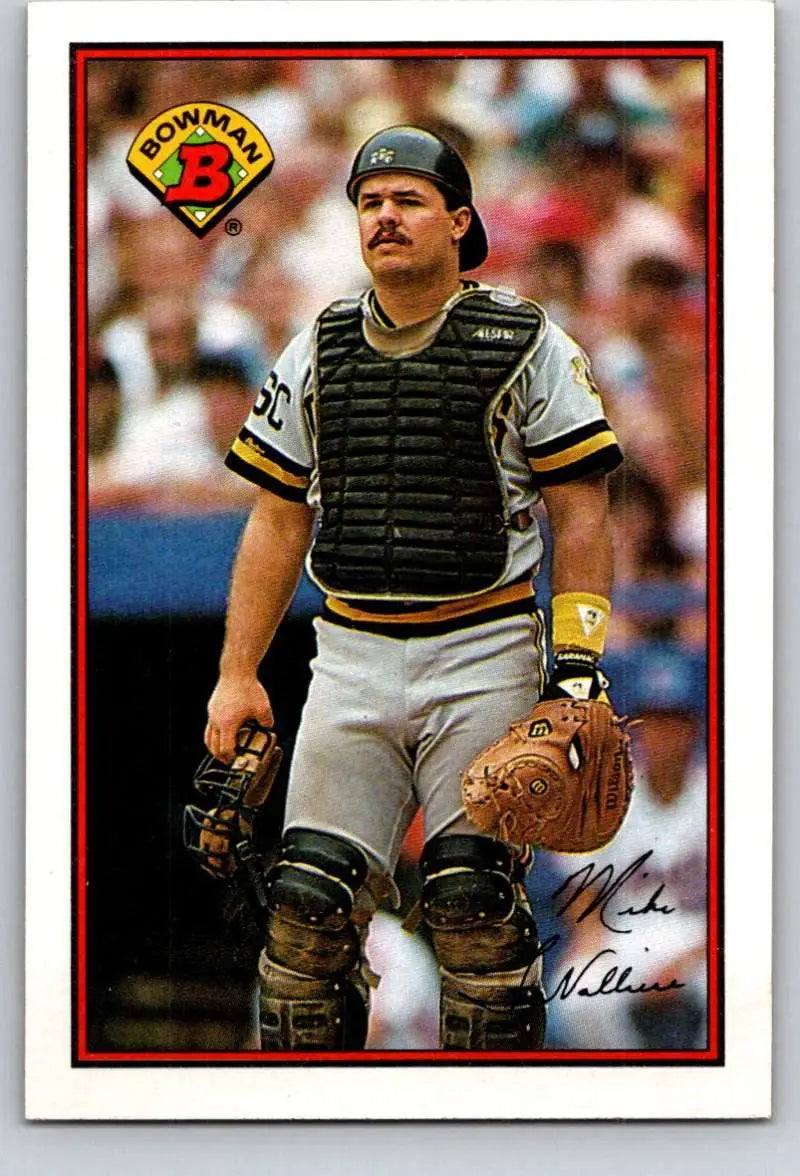 1989 Bowman #417 Mike LaValliere NM-MT Pittsburgh Pirates Baseball Card - Baseball Card Single