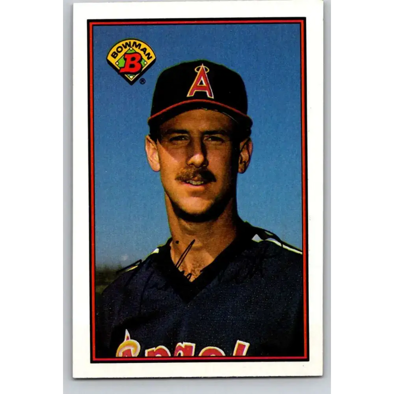 1989 Bowman #42 Mike Witt NM-MT California Angels Baseball Card - Baseball Card Single