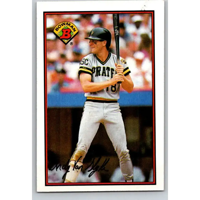 1989 Bowman #424 Andy Van Slyke NM-MT Pittsburgh Pirates Baseball Card - Baseball Card Single