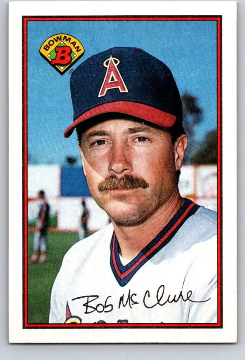 1989 Bowman #43 Bob McClure NM-MT California Angels Baseball Card - Baseball Card Single