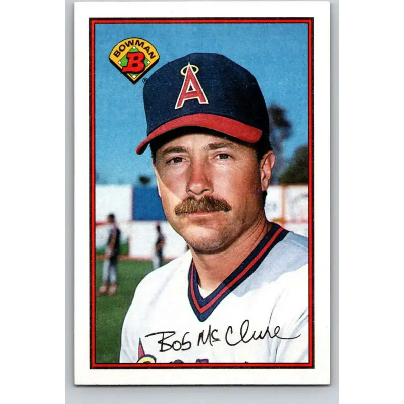 1989 Bowman #43 Bob McClure NM-MT California Angels Baseball Card - Baseball Card Single