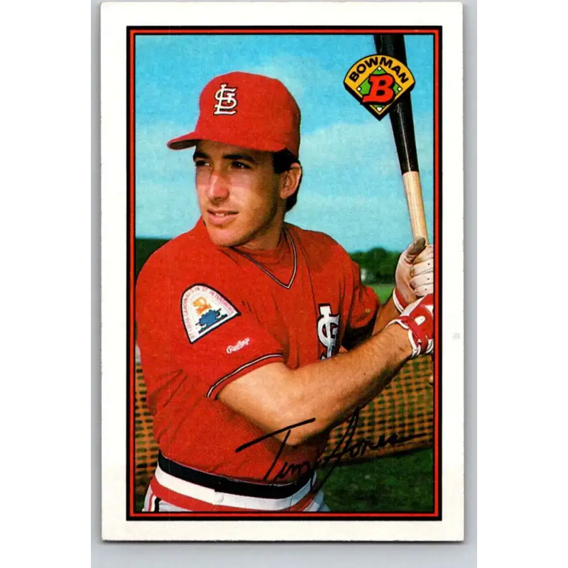 1989 Bowman #439 Tim Jones NM-MT RC Rookie St. Louis Cardinals Baseball Card - Baseball Card Single