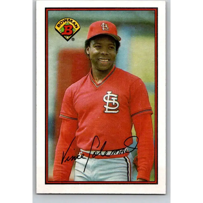1989 Bowman #443 Vince Coleman NM-MT St. Louis Cardinals Baseball Card - Baseball Card Single