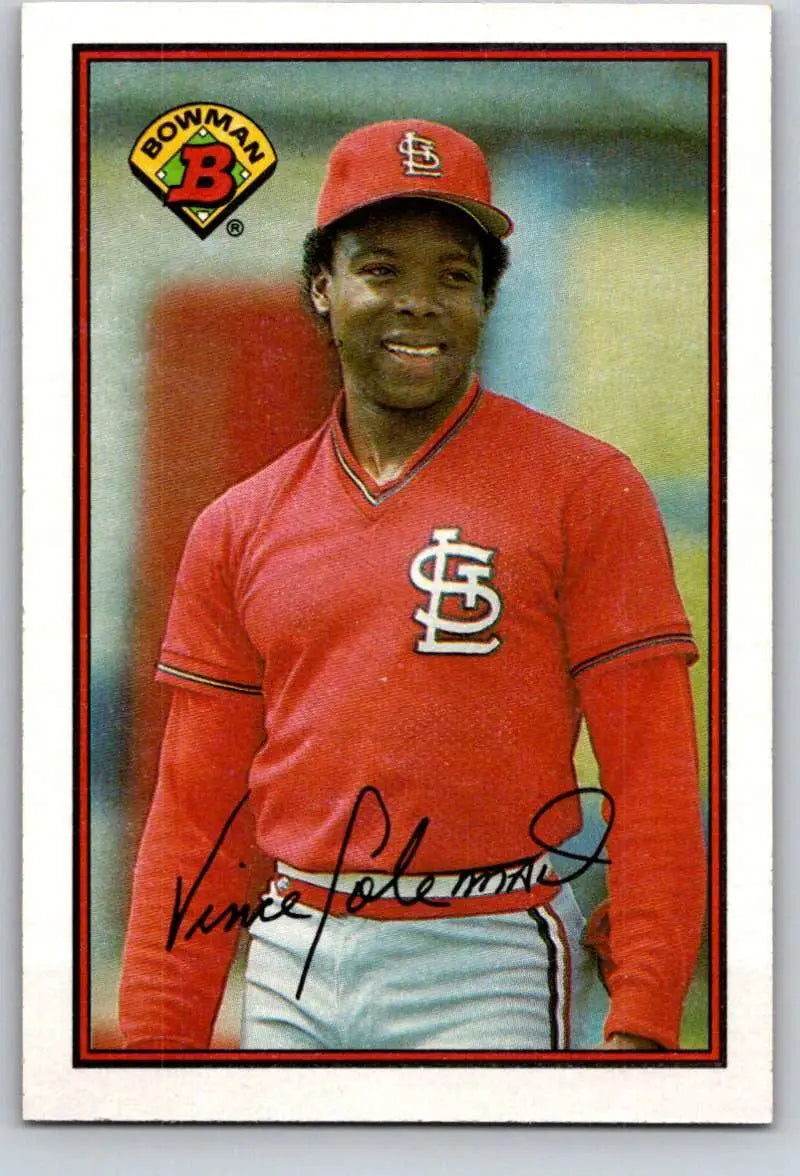 1989 Bowman #443 Vince Coleman NM-MT St. Louis Cardinals Baseball Card - Baseball Card Single