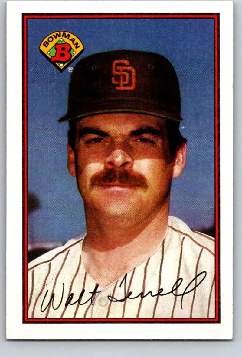 1989 Bowman #445 Walt Terrell NM-MT San Diego Padres Baseball Card - Baseball Card Single