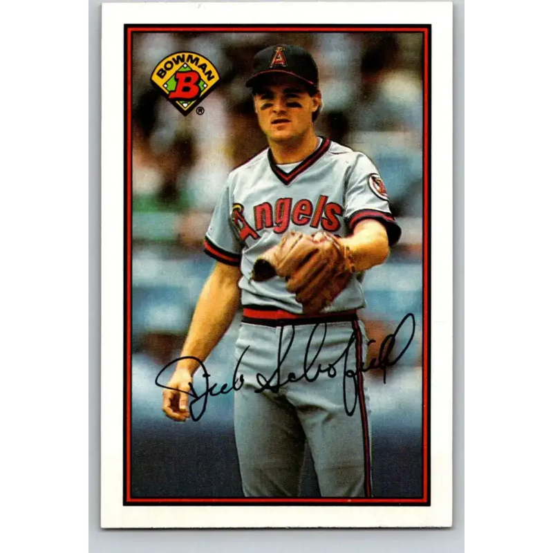 1989 Bowman #46 Dick Schofield NM-MT California Angels Baseball Card - Baseball Card Single
