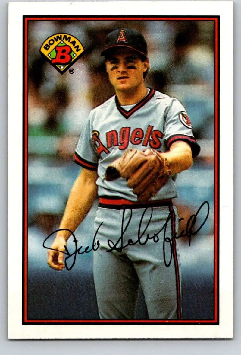 1989 Bowman #46 Dick Schofield NM-MT California Angels Baseball Card - Baseball Card Single