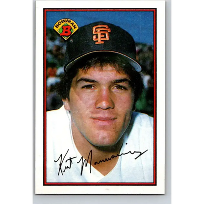 1989 Bowman #469 Kirt Manwaring NM-MT San Francisco Giants Baseball Card