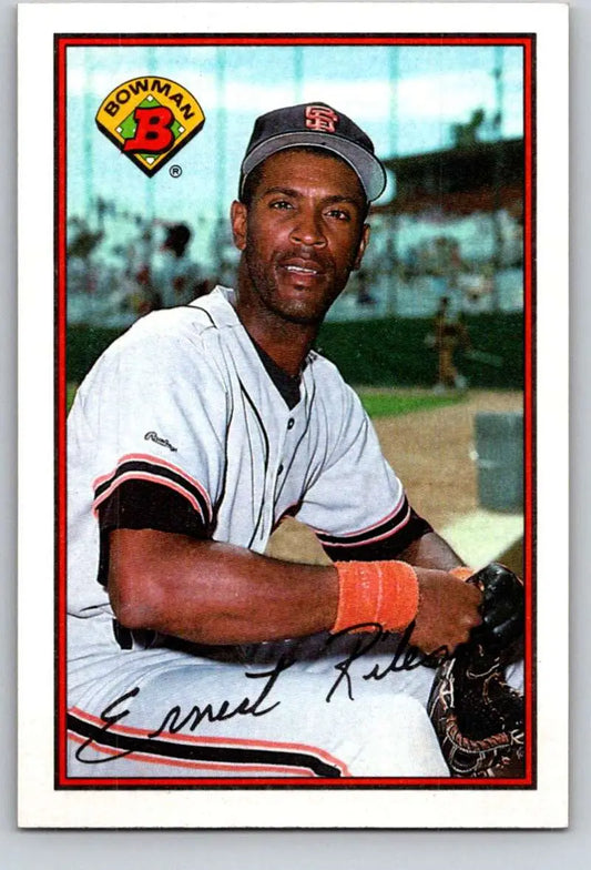 1989 Bowman #475 Ernest Riles NM-MT San Francisco Giants Baseball Card - Baseball Card Single