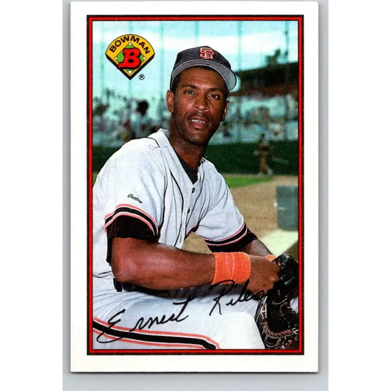 1989 Bowman #475 Ernest Riles NM-MT San Francisco Giants Baseball Card - Baseball Card Single