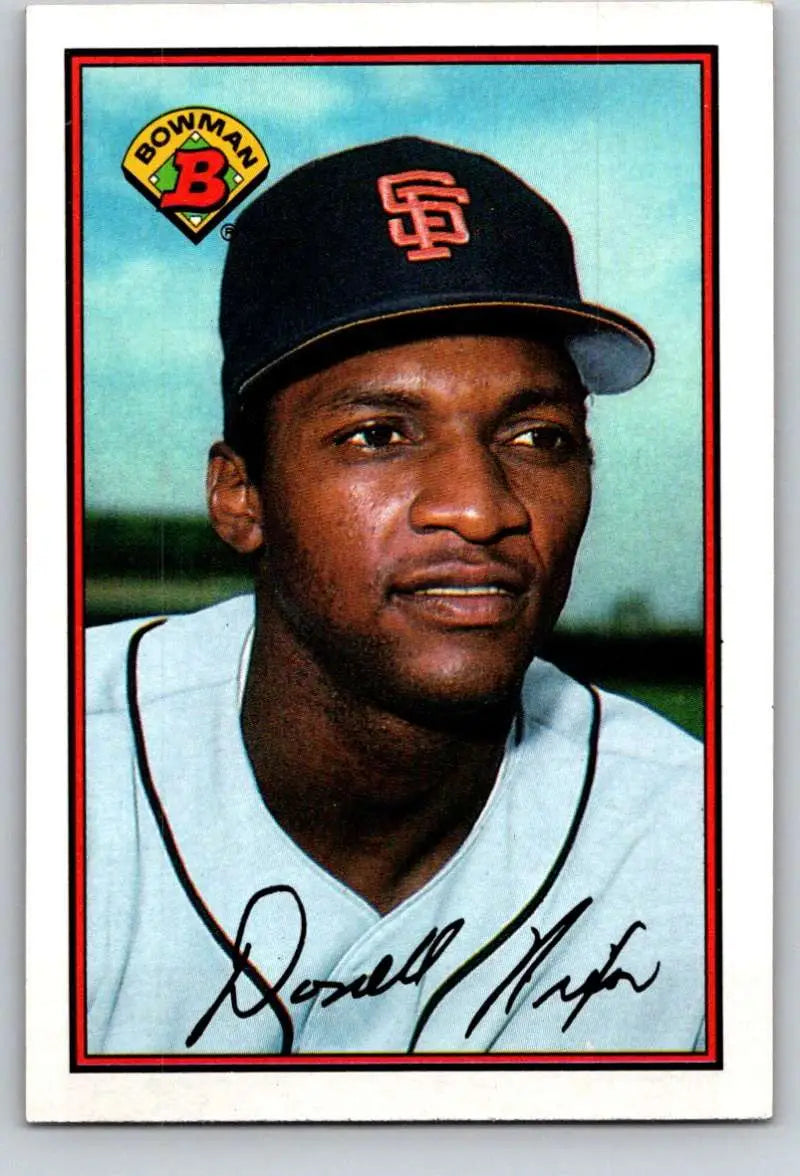 1989 Bowman #477 Donell Nixon NM-MT San Francisco Giants Baseball Card - Baseball Card Single